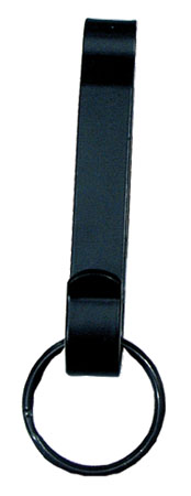 Perfect Fit Solid Black Steel Key Clip, Fits Up To 2 1/4" Belt
